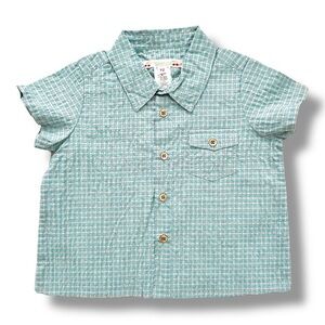 Bonpoint | Infant Short Sleeve Button Down Shirt 🍒